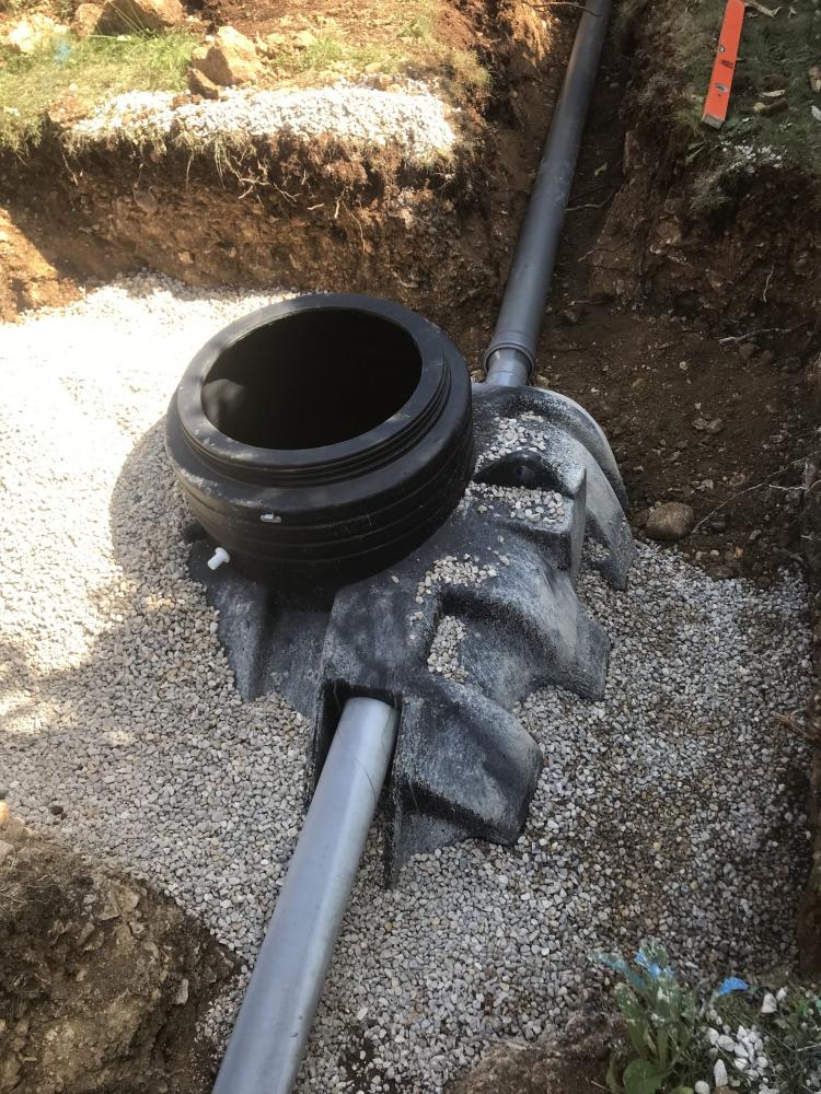 Travaux d'assainissement à Izenave