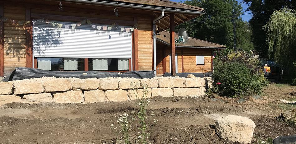 Travaux d'aménagement extérieur à Izenave